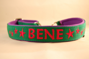 Zugstop Ketten Halsband bestickt