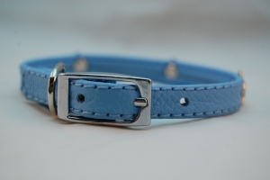 Lederhalsband 1 cm breit für kleine Hunde