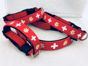 Hundehalsband Swiss Love