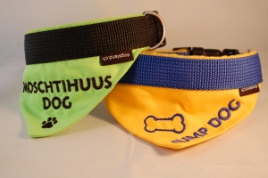 2 in 1: Halstuch und Halsband mit Bestickung